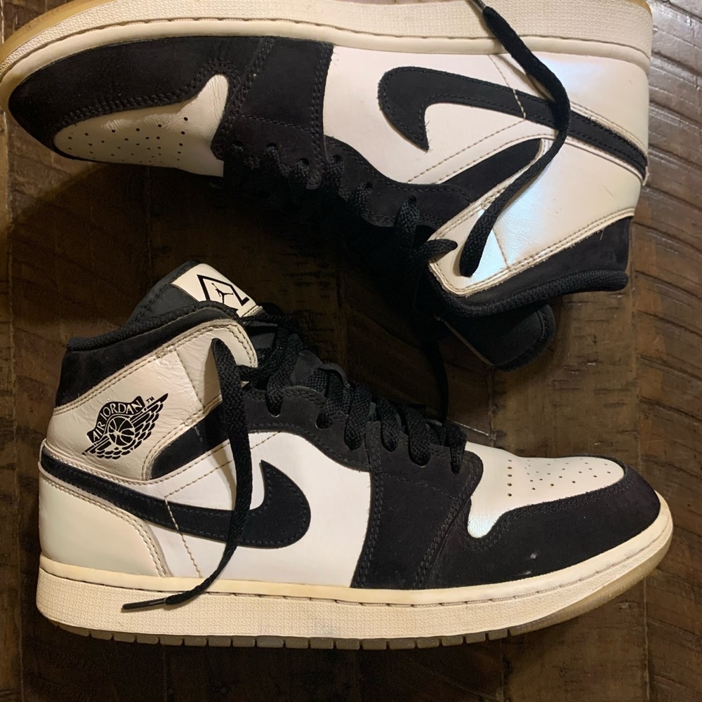 Nike Air Jordan 1 Mid SE Diamond Shorts Black/White 10